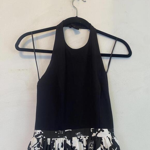 AIDAN BY AIDAN MATTOX black and white formal maxi dress - Picture 3 of 7